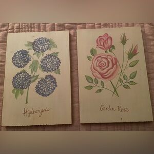 Pottery Barn Kids Wooden Floral Wall Art